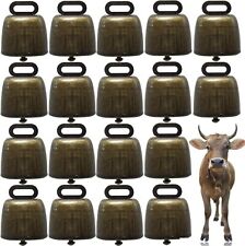 18PCS Cow Horse Sheep Grazing Copper Bells Cattle Farm Animal Green Bronze  picture