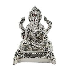 Traditional 999 Pure Silver Ganpati Bappa For Puja & Good Luck Wishes 40gm picture