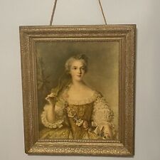 Large Antique Wood Frame Print of Madame Sophie De France picture