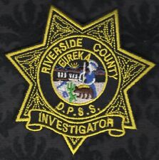 Riverside County California D.P.S.S. Investigator 3-1/2