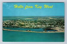 Key West FL-Florida, Aerial View Key West, Southernmost City Vintage Postcard picture