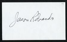 Jason Robards d2000 signed autograph 3x5 Cut Actor Interpreter of Eugene O'Neill picture