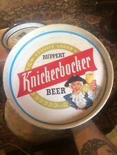 VINTAGE RUPPERT KNICKERBOCKER CHOICE LAGER METAL LOGO BEER TRAY 12