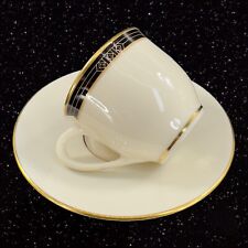 Lenox Langdon Gate China Coffee Tea Cup Saucer Porcelain Ceramic Set Marked VTG picture