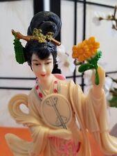 Very Detailed Vintage 1950's  Japanese Geisha Woman with Fan picture
