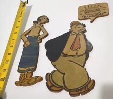 Antique Popeye Wall Art Wimpy & Olive Oil Comic Book Cartoons Characters picture