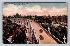 Los Angeles CA-California, The Arroyo Seco Bridge, c1917 Vintage Postcard picture