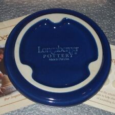 Longaberger Cornflower Pottery SALT CROCK LID Coaster ~Made in USA~ New in Box picture