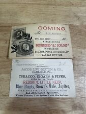 Antique Pair Of Tobacco Related Post Cards Jacob Livingston & Co/Rothenberg  picture