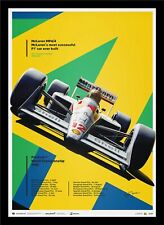 McLaren 1988 Formula 1 San Marino Grand Prix Poster Ayrton Senna MP4/4 picture