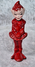 Gilner Red Pixie Elf Ceramic California Pottery 4.5