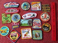 Lot of 20 Boy Scouts BSA Camp Patches Akela Siwanoy Bucktail Council Cavalcade + picture