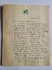1900s John A. Williams (1869–1951) Illustrated letter to Author Nixon Waterman picture