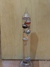 Galileo Thermometer Glass Floating Colored Weights picture