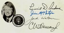 RARE “Jimmy Carter's Advisors”  (X4) Presidential LOGO Envelope Signed picture