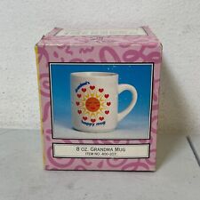 Vintage Moms Happy Mug Cute Funny Sunshine Bright Retro Coffee Cup *NEW* NOS picture