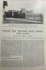 1912 What the British Have Done For India Dacca Bombay Kushpur Lyallpur picture