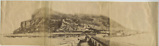 Spain, Panorama of Gibraltar Vintage Albumen Print, Spain Albumin Print  picture