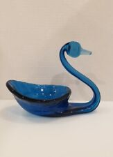 Viking Glass Swan Dish picture