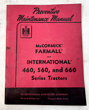 1962 IH: McCormick, Farmall, & International Preventative Maintenance Manual picture