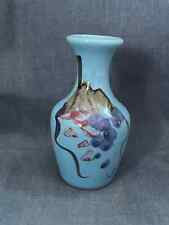 4 Inch BLUE Bud Vase MADE IN TAIWAN picture
