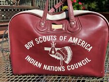 RARE Vinyl Boy Scout Of America Indian Nations Council BSA Westchester Duffel  picture