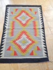 NAVAJO INDIAN CRYSTAL TRADING POST AREA  WEAVING / RUG - SERRATED DIAMONDS picture