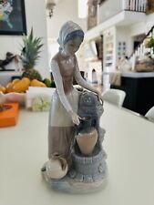 “Maiden With Pottery Jars At The Water Well” DAO Handmade Figurine By Lladro picture