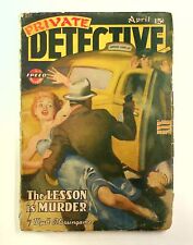 Private Detective Stories Pulp Apr 1943 Vol. 12 #5 GD- 1.8 picture