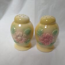 VINTAGE CLASSIC HULL SUNGLOW LARGE SALT & PEPPER SHAKERS picture