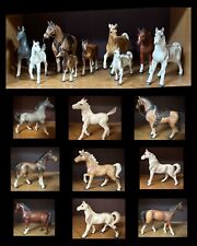 LOT OF 9 Vintage PorcelainCeramic Japanese Horse Figurines-Enesco, Tilso, Napco picture