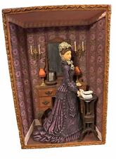 RARE VTG Victorian Woman Olden Day Setting Wall Art Figurine Collectable Display picture