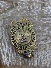 Vintage Magistrate Constable Pin Florence County, SC South Carolina Named picture