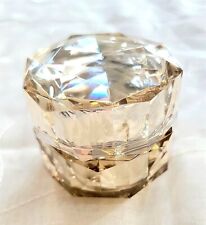 Victorian Trading Marie Antoinette Mirrored Diamond Cream Travel Vanity Jar 13D picture