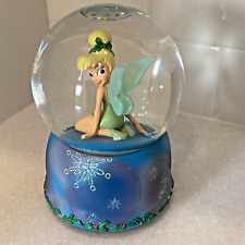 Disney Enesco Tinker Bell Holiday Musical Snow Globe Deck The Halls Works picture