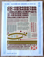 STAR TREK Decal Sheet - Alphabet & Various Hull Markings picture
