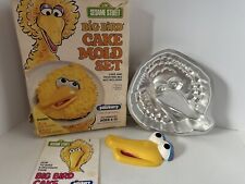 1977 Vintage Sesame Street Big Bird Wilton Cake Pan Mold Set - Complete picture