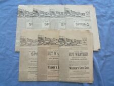 1891 THE AMERICAN RURAL HOME NEWSPAPER - LOT OF 7 - ROCHESTER, NEW YORK - NP 842 picture