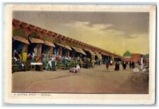 1931 View Of A Coffee Shop Stores Market Mosul Iraq To USA Vintage Postcard picture
