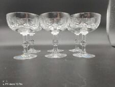 Set of 6 Royal Brierley  Handcut Crystal  Champagne Saucers/Coupe England 4.75
