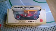 Matchbox Yesteryear Y 9 Simplex 1912 car made in England Toy O Guage ?  picture