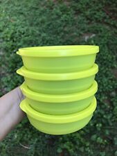 Tupperware Basic Bright Small Round Bowls - 3/4 Cup Set off 4 - NEW Margarita picture