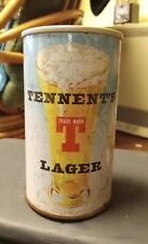 Vintage Tennent's Lager Penny In The Evening Pull Tab Bottom Opened picture