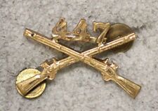 Army Officer's Collar Pin: 447th Infantry Regiment - s/b, swirl back picture