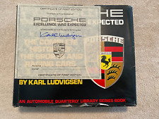 Porsche: Excellence Was Expected-1977 1st Edition-Signed Certificate-Ludvigsen picture