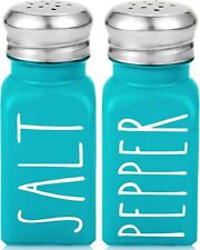 Teal Salt and Pepper Shakers Set Turquoise Kitchen Accessories Blue Color picture