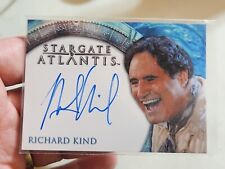 2008 STARGATE ATLANTIS SEASON 3&4 RICHARD KIND AS LUCUS LAVIN On CARD AUTO picture