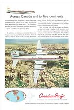 1960 CANADIAN PACIFIC Airlines BRISTOL BRITANNIA Jet-Prop ad airways advert ROME picture