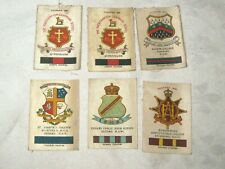 6 x 1916 W D & H O Wills Australian University Silk Crest/Colour Cigarette Cards picture
