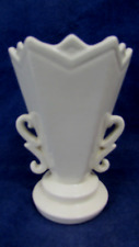 Vintage Czechoslovakian Porcelain Ceramic Bud Vase 4 3/4”  2 Handles Marked picture